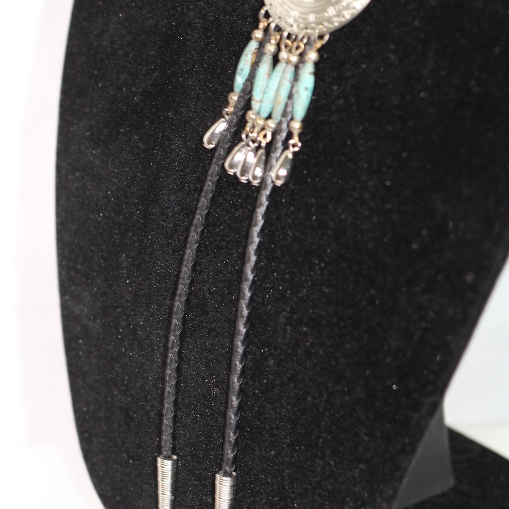 Silver & Turquoise Statement Adjustable Necklace - image 6
